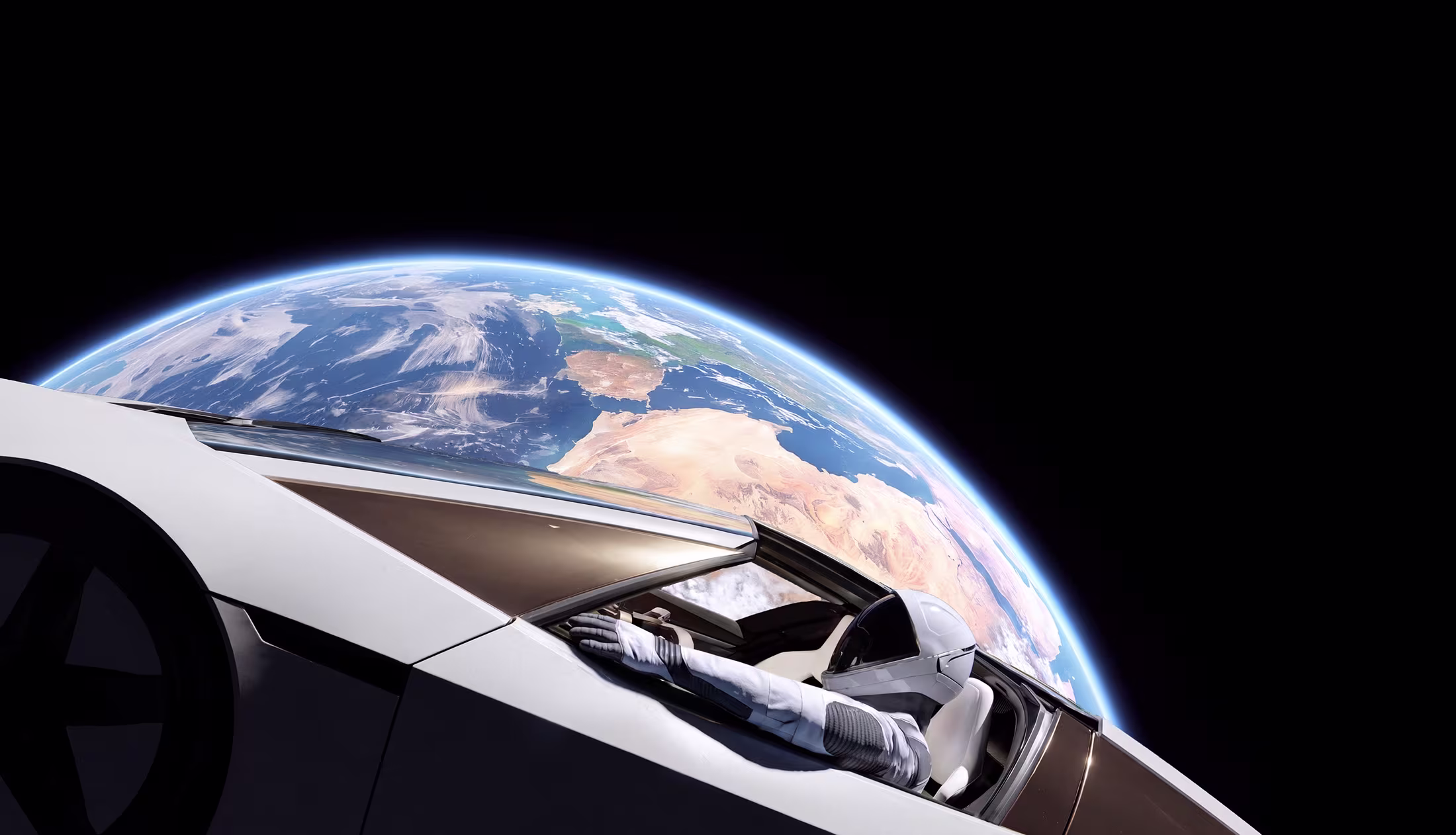 Roadster orbiting Earth